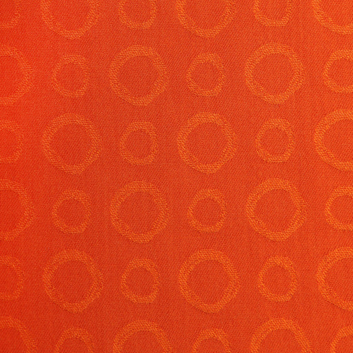 Red with orange hoops contract fabric