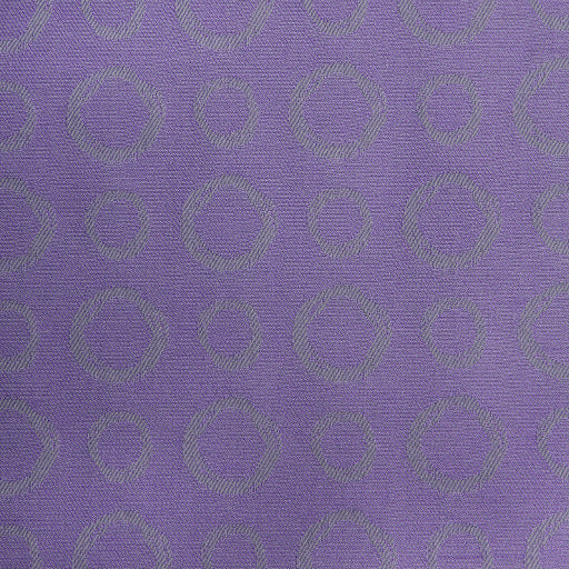 Purple contract fabric with grey hoop design