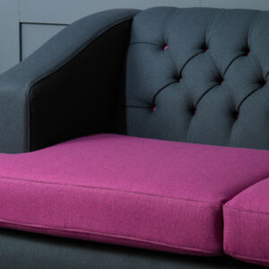 Knightsbridge Sofa Upholstered in Abbotsford's bright Fabric