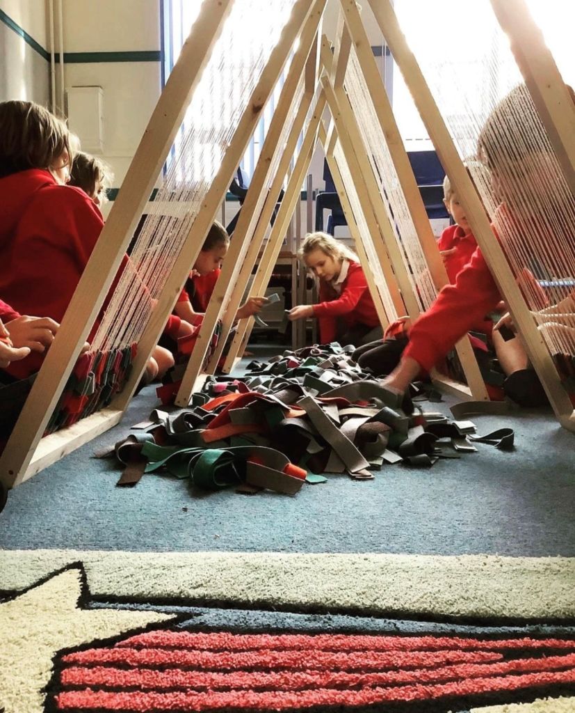 Children creating the concept of Swaledale Gates